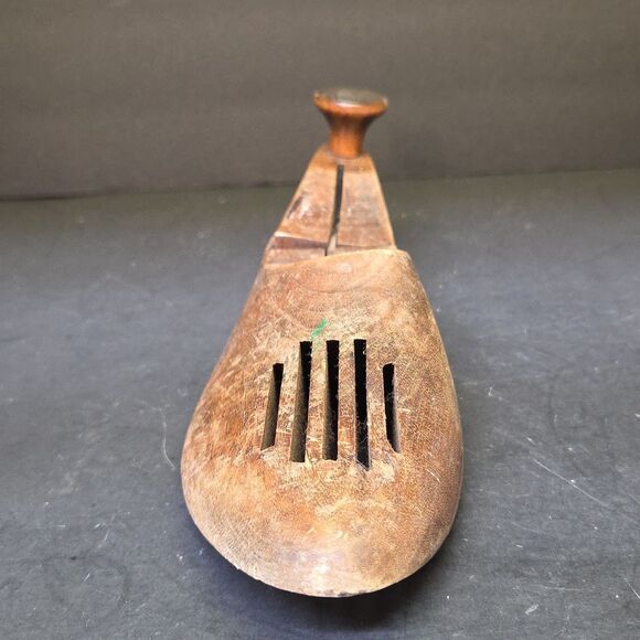 Lloyd & Haig Cobbler Shoe Form Mold 8 2 w/ Rare Knob Sizer Expander Vintage Wood - Picture 6 of 8